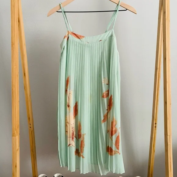 slim fit dress slacks Strapless Satin Mini Dress Camel / M